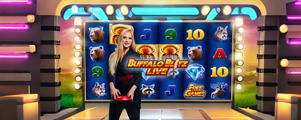43 licor Caça-níqueis Buffalo Blitz ao Vivo